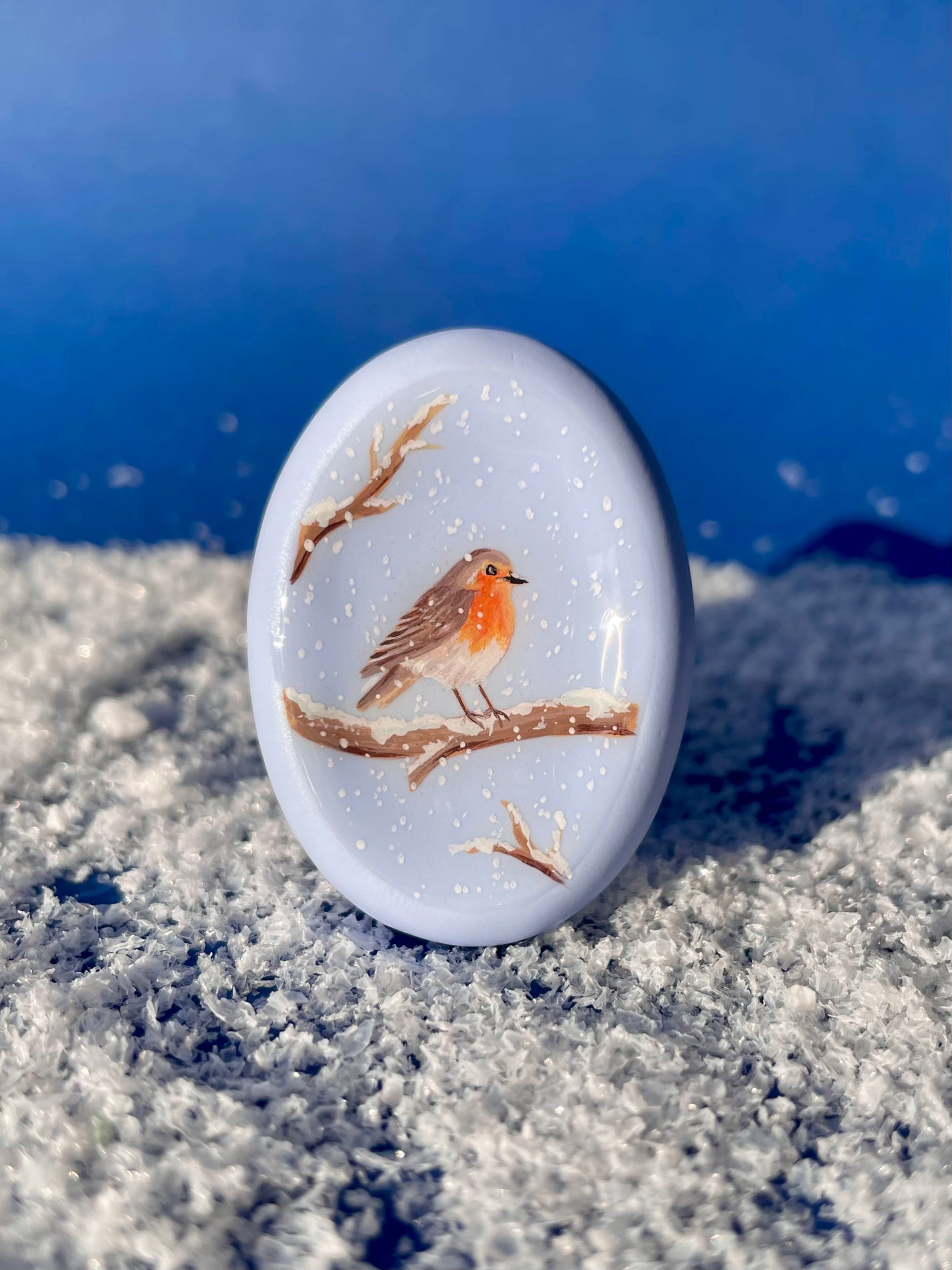 Un jardin sous la neige